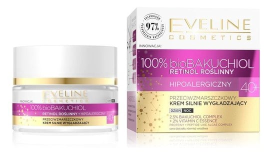 Eveline Cosmetics, Bio Bakuchiol, przeciwzmarszczkowy krem silnie wygładzający 40+ na dzień i noc, 50 ml Eveline Cosmetics