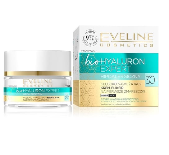 Eveline Cosmetics, Bio Hyaluron Expert 30+, krem-eliksir na dzień i na noc, 50 ml Eveline Cosmetics