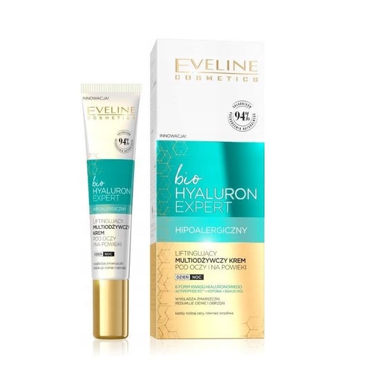 Eveline Cosmetics, Bio Hyaluron Expert, liftingujący multiodżywczy krem pod oczy i na powieki, 20ml Eveline Cosmetics