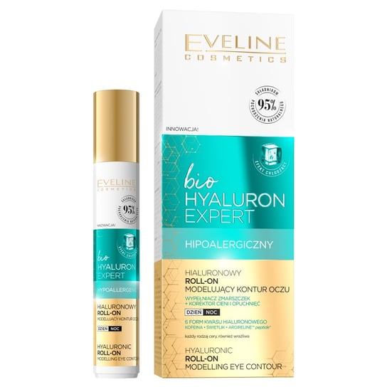 Eveline Cosmetics, Bio Hyaluron Expert, Roll-on żel pod oczy, 15ml Eveline Cosmetics