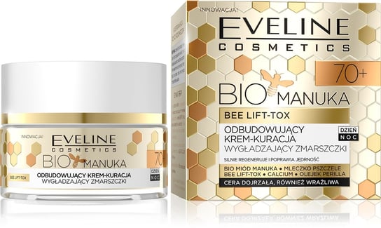 Eveline Cosmetics, Bio Manuka, 70+ krem-kuracja odbudowujący wygładzający zmarszczki na dzień i noc, 50 ml Eveline Cosmetics