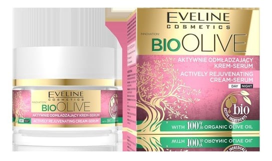 Eveline Cosmetics Bio Olive Aktywnie odmładzający krem serum do twarzy 50ml Eveline Cosmetics