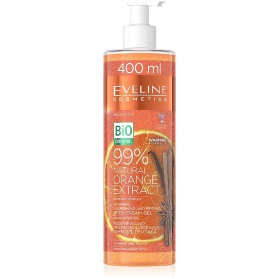 Eveline Cosmetics Bio Organic Krem-żel do ciała rozgrzewający 99% Natural Orange Extract 400ml Eveline Cosmetics