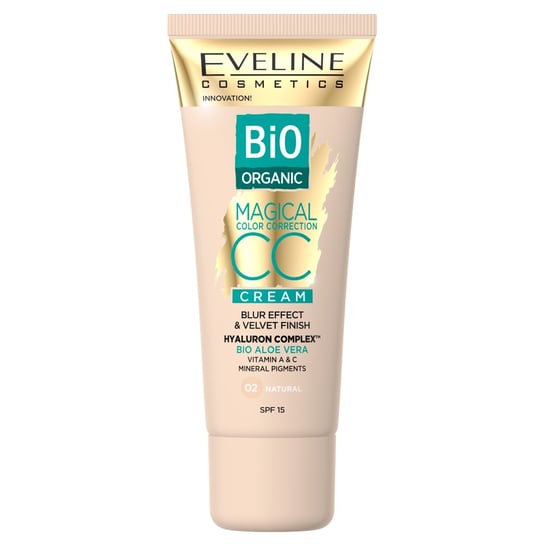 Eveline Cosmetics Bio Organic Magical Color Correction Cream krem CC z mineralnymi pigmentami 02 Natural 30ml Eveline Cosmetics