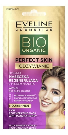Eveline Cosmetics Bio Organic Perfect Skin Bogata Maseczka regenerująca z miodem manuka 8ml Eveline Cosmetics
