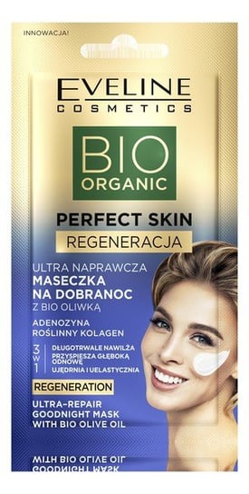 Eveline Cosmetics Bio Organic Perfect Skin Ultra Naprawcza Maseczka na dobranoc z bio oliwką 8ml Eveline Cosmetics