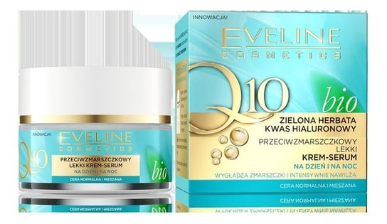 Eveline Cosmetics, Bio Q10, przeciwzmarszczkowy lekki krem-serum na dzień i noc, 50 ml Eveline Cosmetics