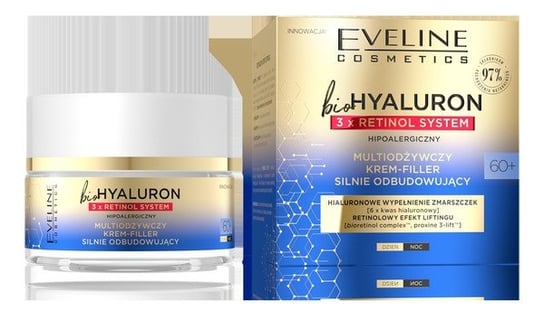 Eveline Cosmetics BioHyaluron 3x Retinol System KREM-FILLER 60+ silnie odbudowujący 50ml Eveline Cosmetics
