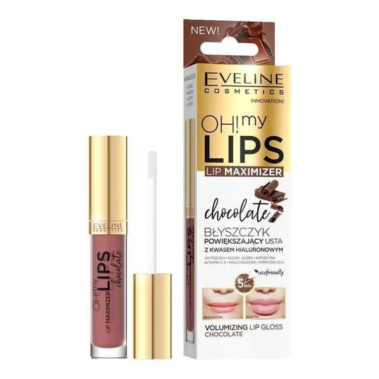 Eveline Cosmetics, Błyszczyk powiększający usta chocolate, 5 ml Eveline Cosmetics