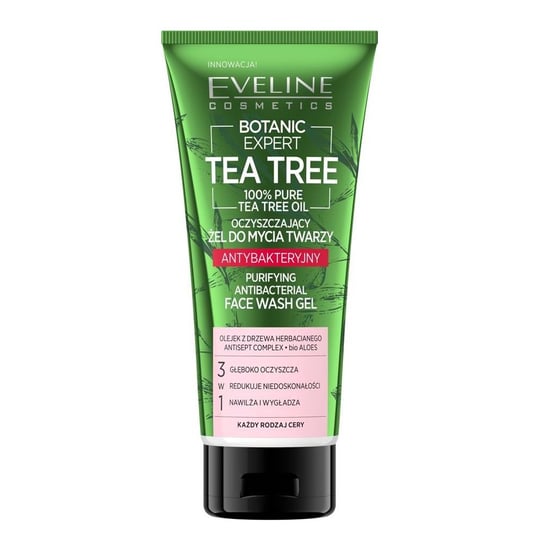 Eveline Cosmetics, Botanic Expert Tea Tree, żel do mycia twarzy, 175 ml Eveline Cosmetics
