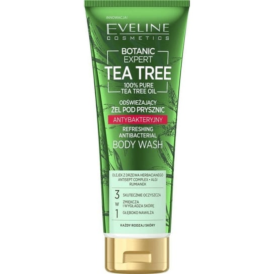 Eveline Cosmetics, Botanic Expert Tea Tree, żel pod prysznic, 250 ml Eveline Cosmetics