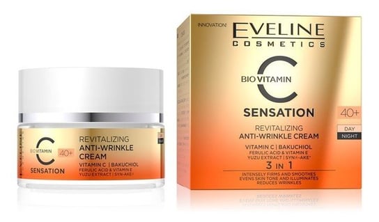 Eveline Cosmetics C Sensation Bio Vitamin Rewitalizujący Krem przeciwzmarszczkowy 40+ 50ml Eveline Cosmetics