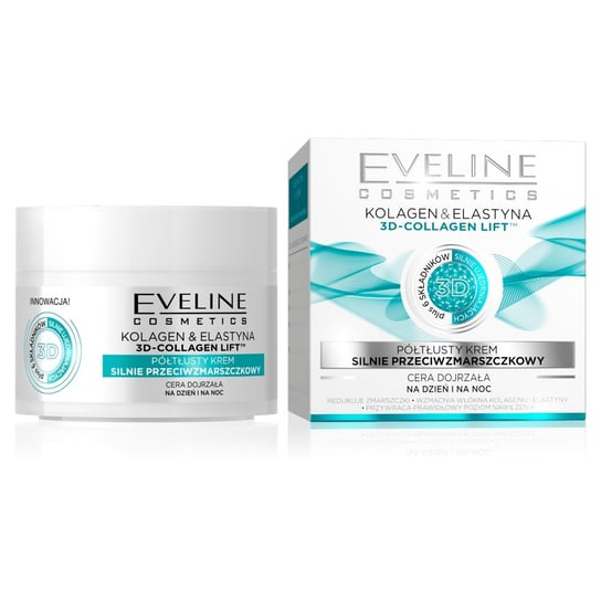 Eveline Cosmetics, Collagen & Elastin, krem przeciwzmarszczkowy dzień/noc, 50 ml Eveline Cosmetics