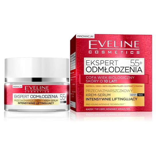 Eveline Cosmetics, Ekspert Odmłodzenia 55+, krem-serum do twarzy dzień/noc, 50 ml Eveline Cosmetics