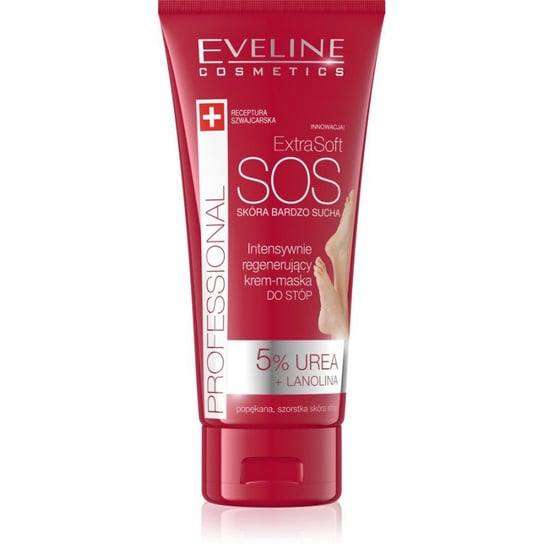 Eveline Cosmetics, Extra Soft, SOS intensywnie regenerujący krem-maska do stóp, 100 ml Eveline Cosmetics