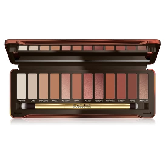 Eveline Cosmetics, Eyeshadow Palette, zestaw cieni do powiek Charming Mocha, 12 g Eveline Cosmetics