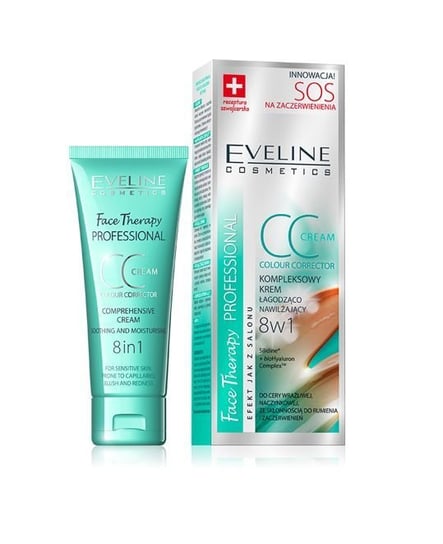 Eveline Cosmetics, Face Therapy, krem CC na zaczerwienienia 8w1, 30 ml Eveline Cosmetics