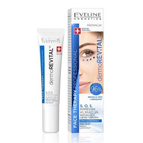 Eveline Cosmetics, Face Therapy, kuracja redukująca cienie i obrzęki pod oczami, 15 ml Eveline Cosmetics