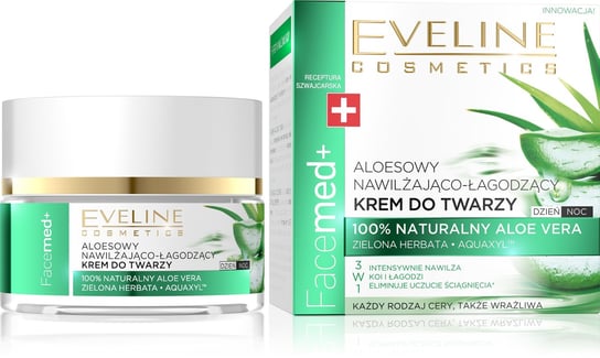 Eveline Cosmetics, Facemed+, krem aloesowy nawilżająco-łagodzący na dzień i noc, 50 ml Eveline Cosmetics