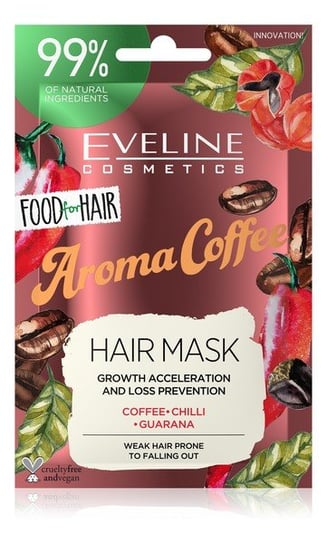 Eveline Cosmetics Food for Hair Aroma Coffee Maska do włosów słabych i łamliwych regeneracja i wzmocnienie 20ml Eveline Cosmetics