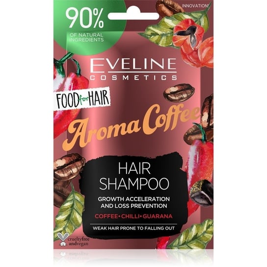 Eveline Cosmetics, Food For Hair Aroma Coffee, szampon do włosów słabych i łamliwych regeneracja i wzmocnienie, 20 ml Eveline Cosmetics