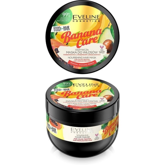 Eveline Cosmetics, Food for Hair Banana Care, maska do włosów farbowanych - ochrona koloru i odżywienie, 500 ml Eveline Cosmetics