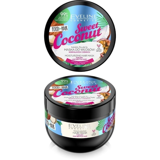 Eveline Cosmetics, Food For Hair Sweet Coconut, nawilżająca maska do włosów, 500 ml Eveline Cosmetics