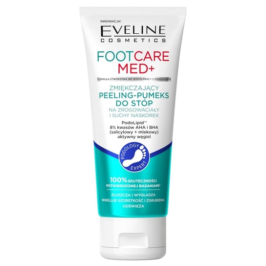 Eveline Cosmetics Foot Care Med+ Zmiękczający peeling-pumeks do stóp na zrogowaciały i suchy naskórek 100ml Eveline Cosmetics