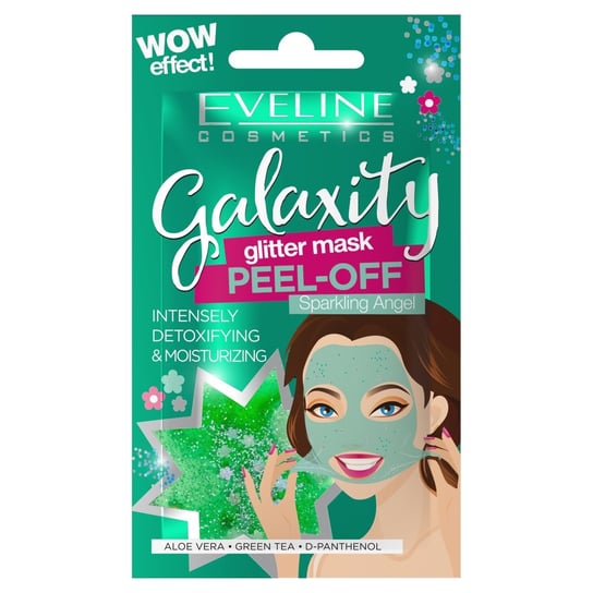 Eveline Cosmetics Galaxity Glitter Mask Maseczka do twarzy detoksykująco - nawilżająca Sparkling Angel 10g Eveline Cosmetics