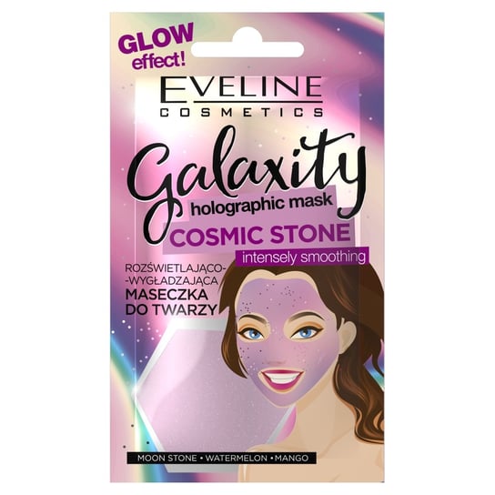 Eveline Cosmetics Galaxity Holographic Mask Maseczka do twarzy rozświetlająco-wygładzająca Cosmic Stone 10g Eveline Cosmetics
