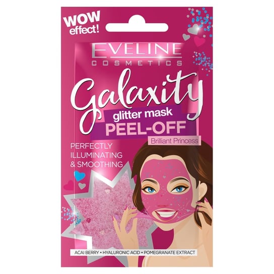 Eveline Cosmetics Galaxity Maseczka do twarzy rozświetlająca Brilliant Princess 10g Eveline Cosmetics