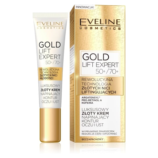Eveline Cosmetics, Gold Lift Expert, krem do oczu i ust 50+/70+, 15 ml Eveline Cosmetics