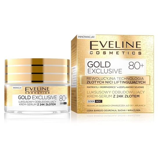 Eveline Cosmetics, Gold Lift Expert, krem do twarzy odbudowujący, 80+, 50 ml Eveline Cosmetics