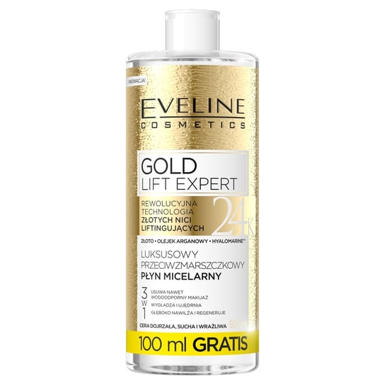 Eveline Cosmetics, Gold Lift Expert, płyn micelarny, 500 ml Eveline Cosmetics
