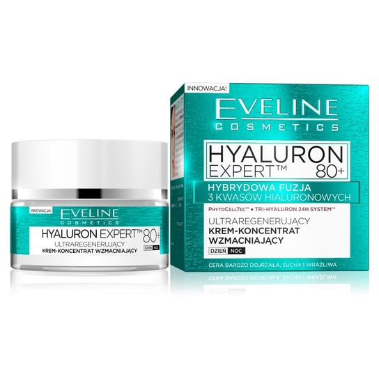 Eveline Cosmetics Hyaluron Expert, krem do twarzy, 80+, 50 ml Eveline Cosmetics
