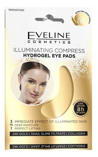 Eveline Cosmetics Hydrogel Eye Pads Hydrożelowe płatki pod oczy rozświetlający kompres 1 op. 2 szt. Eveline Cosmetics