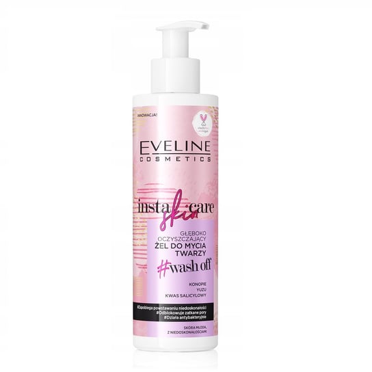 Eveline Cosmetics, Insta Skin Care, głęboko oczyszczający żel do mycia twarzy Wash Off, 200 ml Eveline Cosmetics