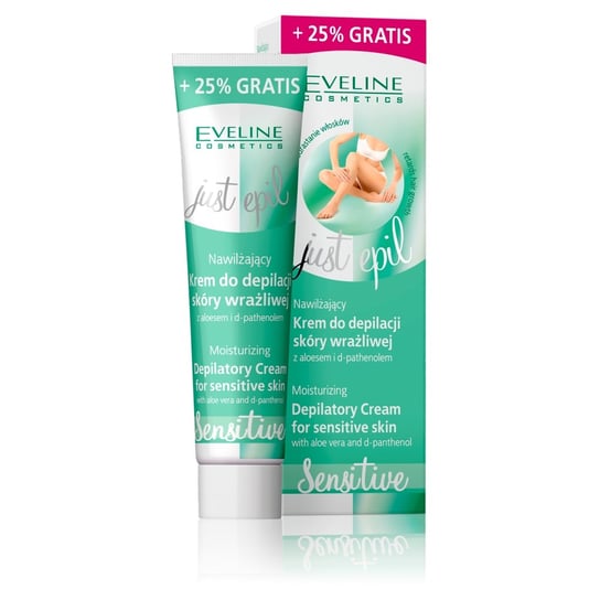 Eveline Cosmetics, Just Epil Sensitive, nawilżający krem do depilacji skóry wrażliwej, 125 ml Eveline Cosmetics