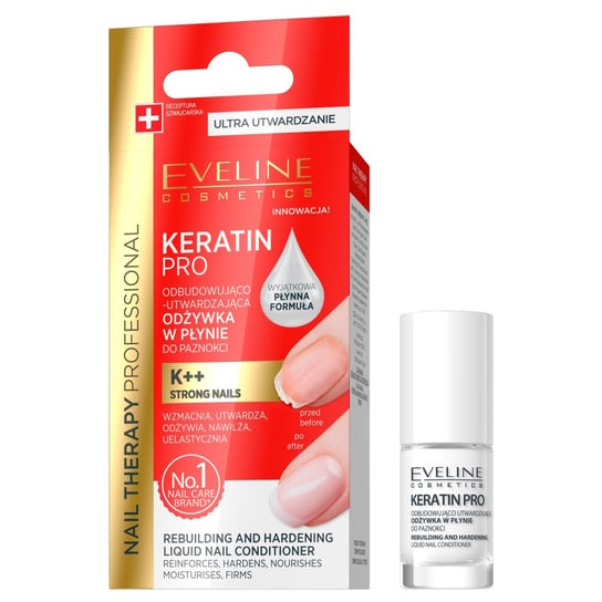 Eveline Cosmetics, Keratin Pro, odżywka do paznokci, 5 ml Eveline Cosmetics