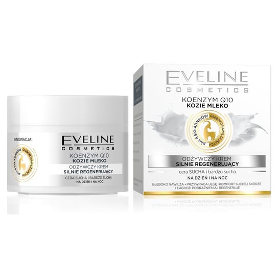 Eveline Cosmetics, Koenzym Q10 + Kozie mleko, krem regenerujący dzień/noc, 50 ml Eveline Cosmetics