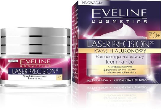 Eveline Cosmetics, Laser Precision 70+, krem  na noc remodelująco-naprawczy, 50 ml Eveline Cosmetics