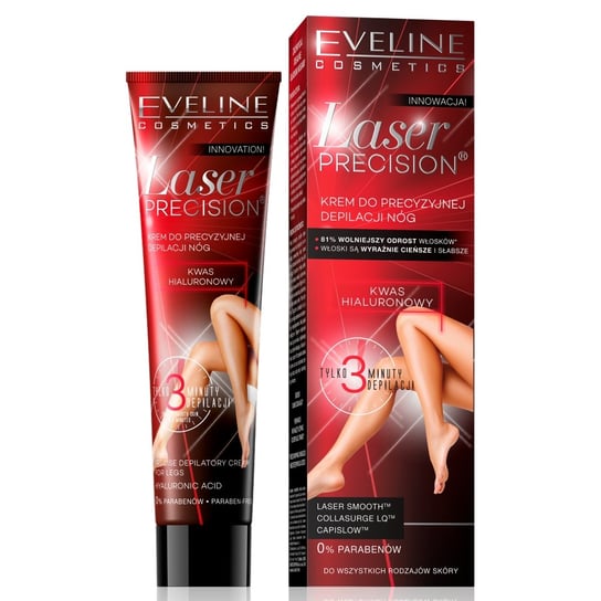 Eveline Cosmetics, Laser Precision, krem do precyzyjnej depilacji nóg 3-minutowy, 125 ml Eveline Cosmetics