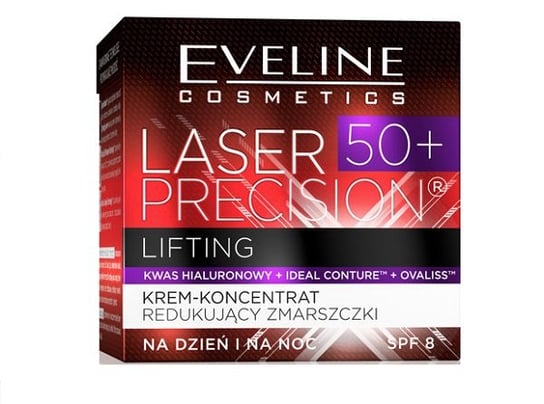 Eveline Cosmetics, Laser Precision, krem-koncentrat redukujący zmarszczki 50+, 50 ml Eveline Cosmetics