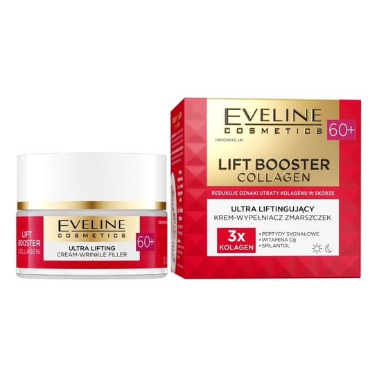 Eveline Cosmetics, Lift Booster Collagen ultra liftingujący krem-wypełniacz zmarszczek 60+ 50ml Eveline Cosmetics