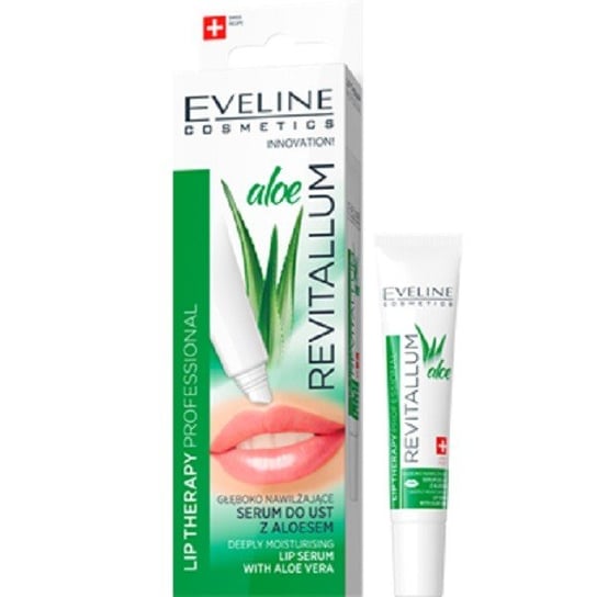 Eveline Cosmetics, Lip Therapy Revitallum Aloe, głęboko nawilżające serum do ust z aloesem, 8 ml Eveline Cosmetics