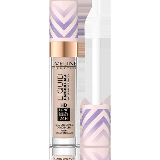 Eveline Cosmetics, Liquid Camouflage, wodoodporny korektor kamuflujący z kwasem hialuronowym 05 Light Sand, 7,5 ml Eveline Cosmetics