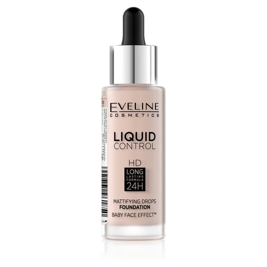 Eveline Cosmetics, Liquid Control HD, Matujący podkład do twarzy, 005 Ivory Eveline Cosmetics