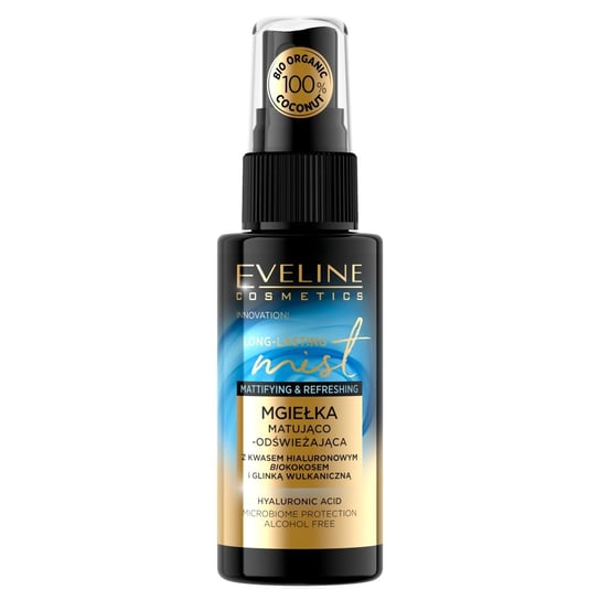 Eveline Cosmetics Long Lasting Mist Mgiełka Matująco-Odświeżająca Z Biokokosem Do Twarzy 50ml Eveline Cosmetics