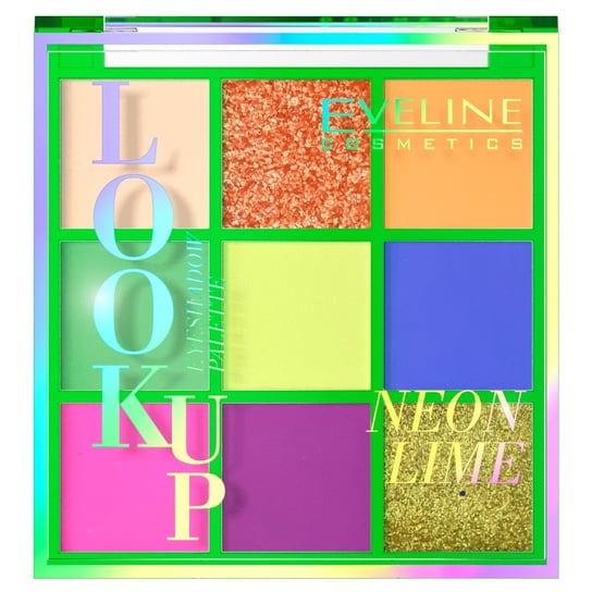 Eveline Cosmetics, Look Up, paleta 9 cieni do powiek Neon Lime, 10,8 g Eveline Cosmetics
