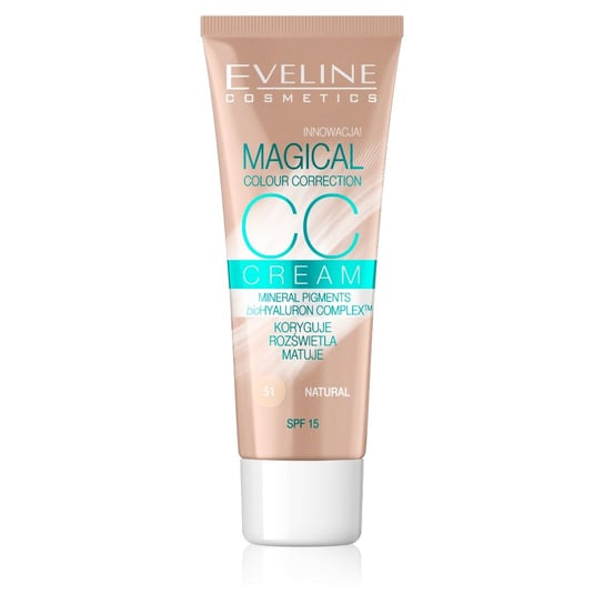 Eveline Cosmetics, Magical Colour Correction CC, Multifunkcyjny podkład, nr 51 Natural Eveline Cosmetics